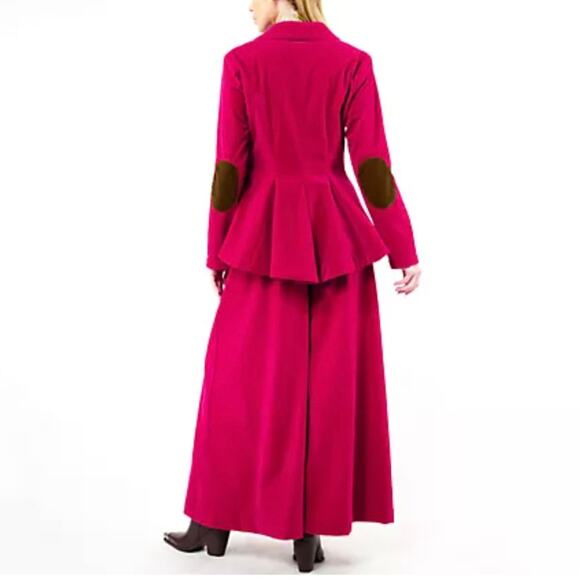 NWT Aratta Jovie Blazer - Fuchsia - Velvet Jacket - Pink - Size Medium - Picture 5 of 5